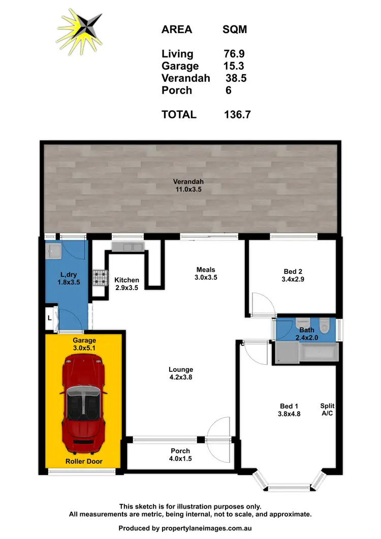 Floorplan of Homely house listing, Unit 2/40 Traverse Avenue, Salisbury North SA 5108