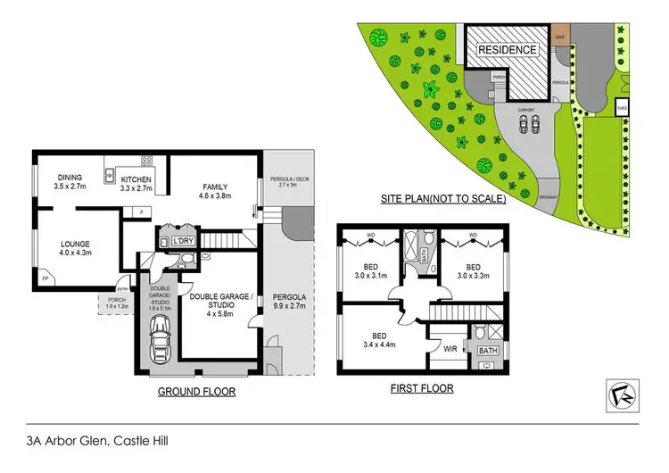 Floorplan of Homely house listing, 3A Arbor Glen, Castle Hill NSW 2154