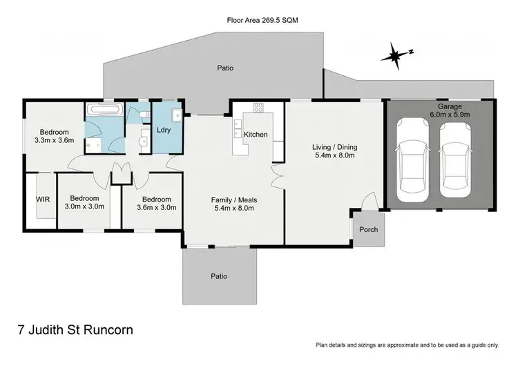 Floorplan of Homely house listing, 7 Judith Court, Runcorn QLD 4113