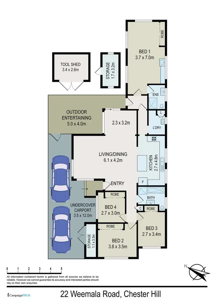 Floorplan of Homely house listing, 22 Weemala Road, Chester Hill NSW 2162