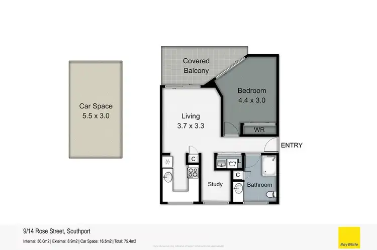 Floorplan of Homely unit listing, 9/14 Rose Street, Southport QLD 4215