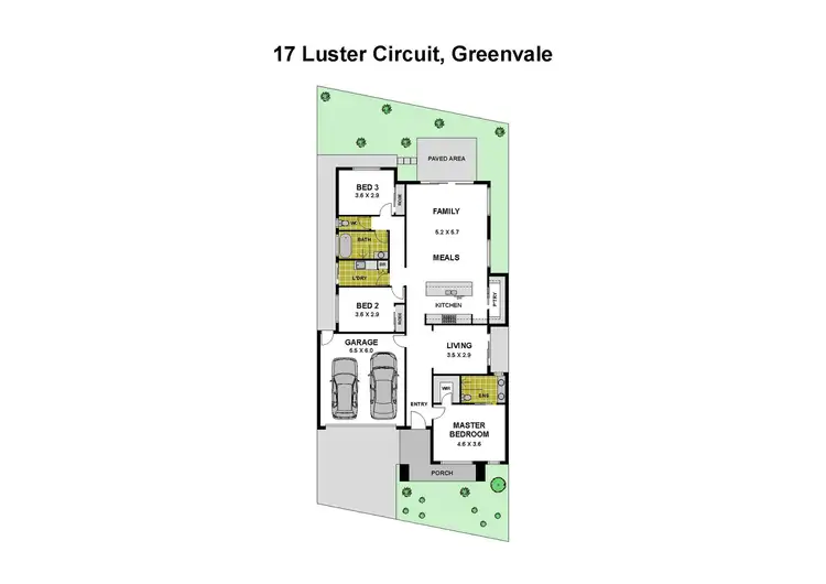 Floorplan of Homely house listing, 17 Luster Circuit, Greenvale VIC 3059