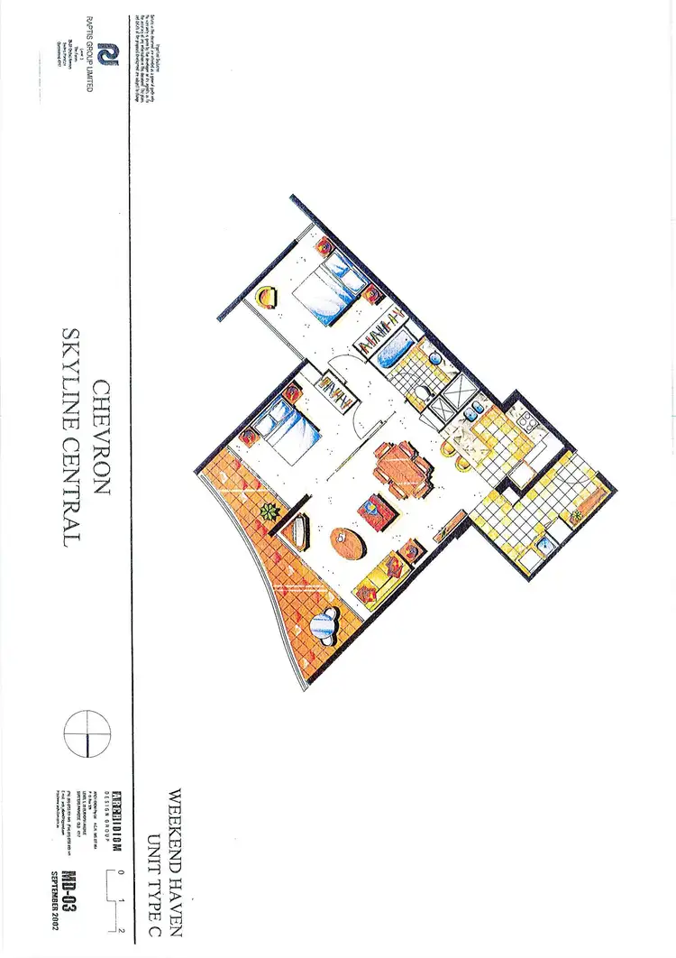 Floorplan of Homely unit listing, 3205/23 Ferny Avenue, Surfers Paradise QLD 4217