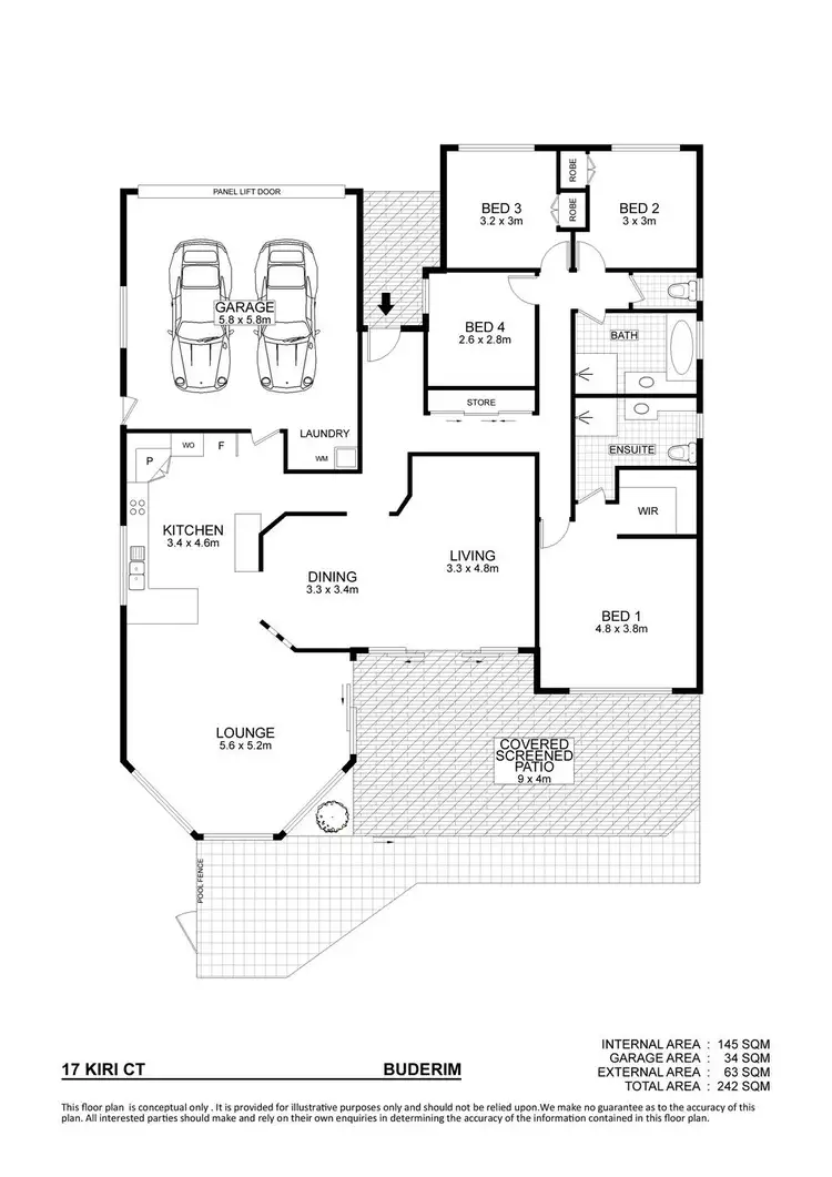 Floorplan of Homely house listing, 17 Kiri Court, Buderim QLD 4556