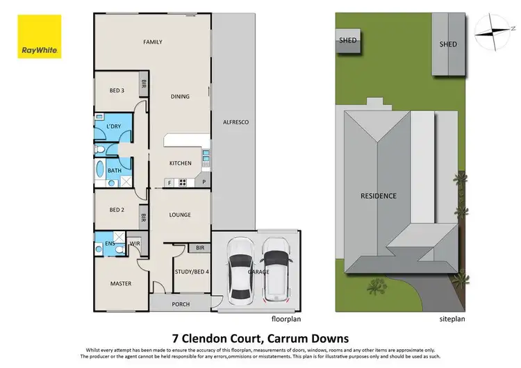 Floorplan of Homely house listing, 7 Clendon Court, Carrum Downs VIC 3201