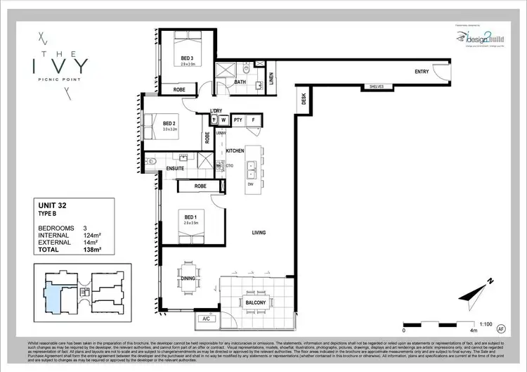 Floorplan of Homely unit listing, 32/26-28 Picnic Point Esplanade, Maroochydore QLD 4558