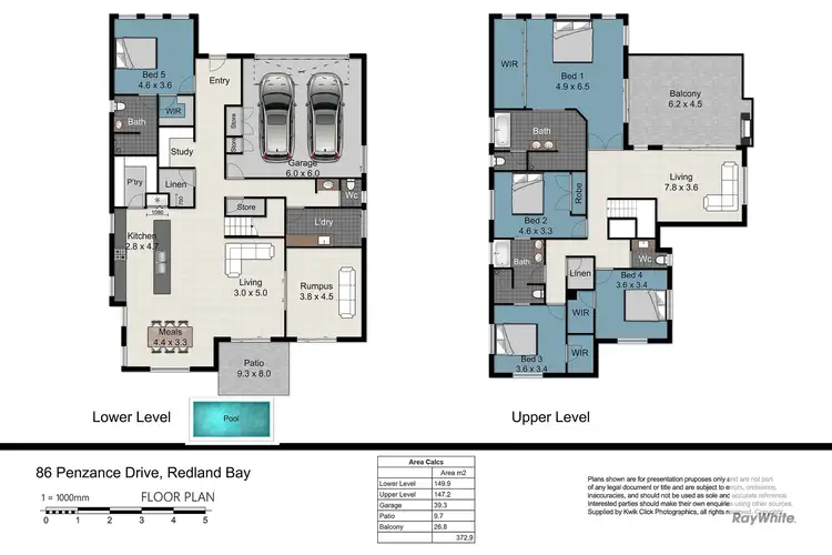 Floorplan of Homely house listing, 86 Penzance Drive, Redland Bay QLD 4165
