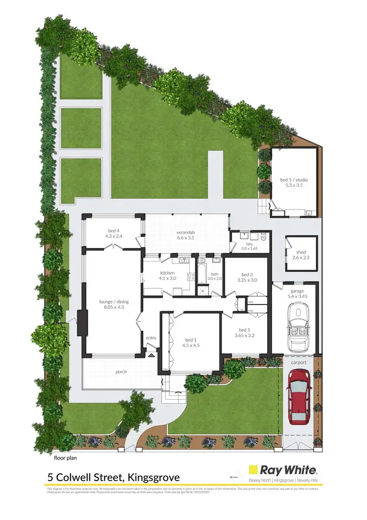 Floorplan of Homely house listing, 5 Colwell Street, Kingsgrove NSW 2208
