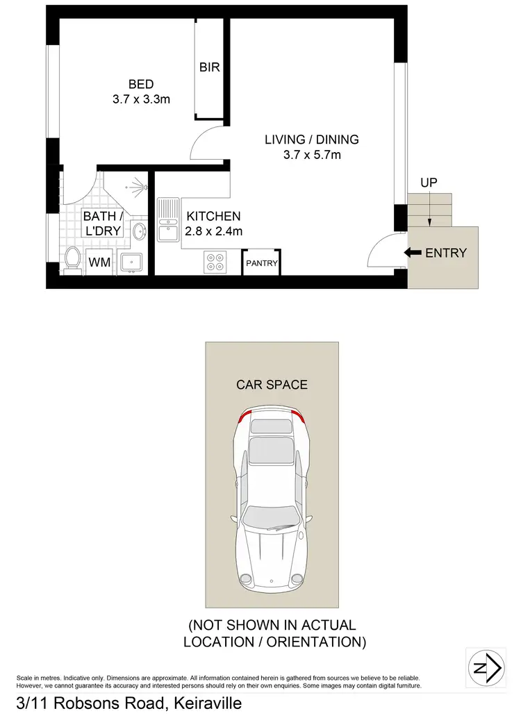 Floorplan of Homely unit listing, 3/11 Robsons Road, Keiraville NSW 2500