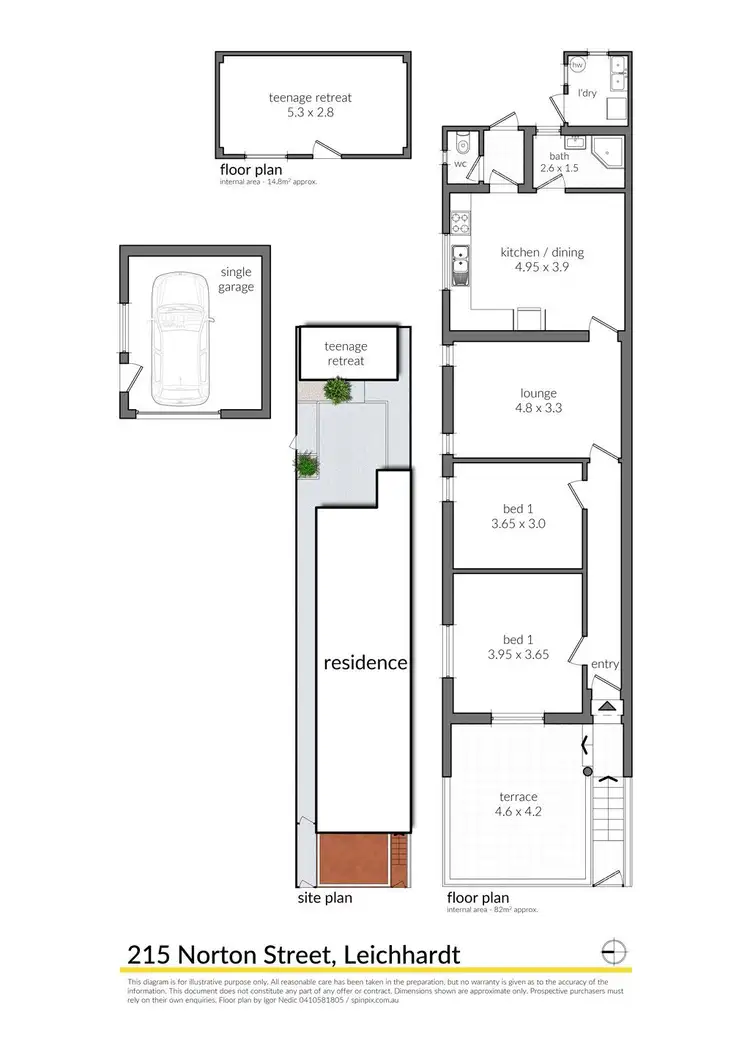 Floorplan of Homely house listing, 215 Norton Street, Leichhardt NSW 2040
