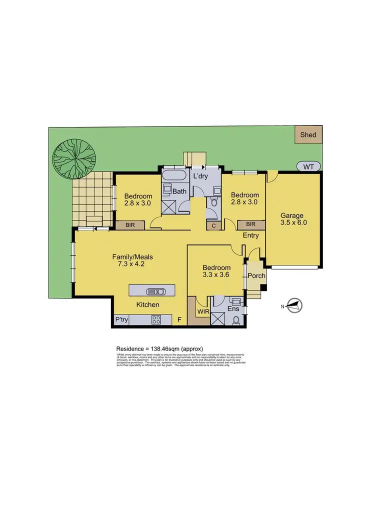 Floorplan of Homely townhouse listing, 3/3 Brooklyn Avenue, Frankston VIC 3199