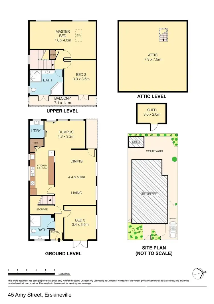 Floorplan of Homely house listing, 45 Amy Street, Erskineville NSW 2043