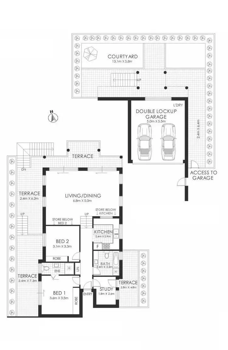 Floorplan of Homely apartment listing, 2/64 Chaleyer Street, Rose Bay NSW 2029