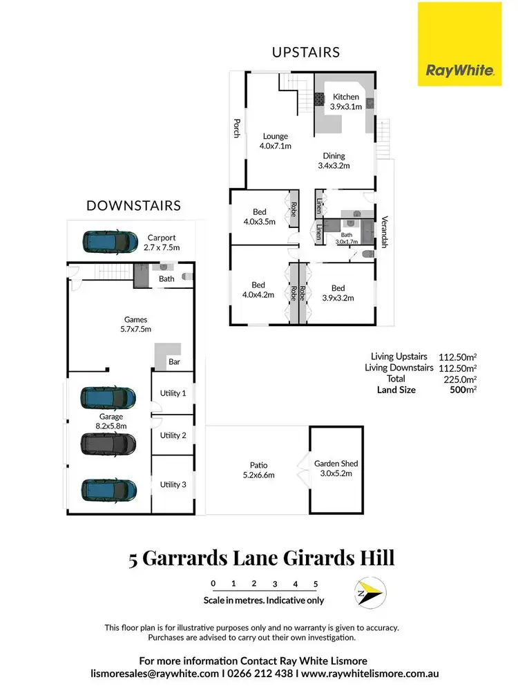 Floorplan of Homely house listing, 5 Garrard Lane, Girards Hill NSW 2480
