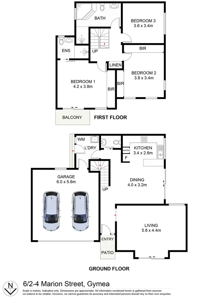 Floorplan of Homely townhouse listing, 6/2-4 Marion Street, Gymea NSW 2227