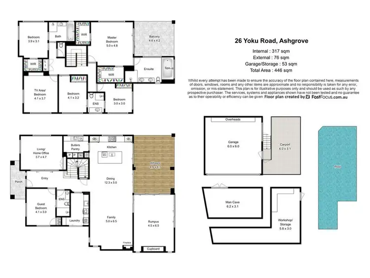 Floorplan of Homely house listing, 26 Yoku Road, Ashgrove QLD 4060
