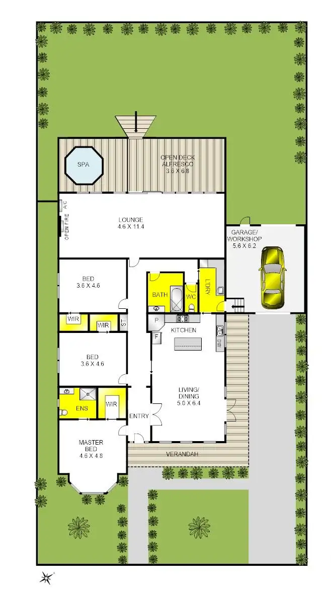 Floorplan of Homely house listing, 4 Vaucluse Rise, Highton VIC 3216