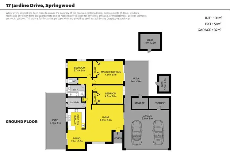 Floorplan of Homely house listing, 17 Jardine Drive, Springwood QLD 4127