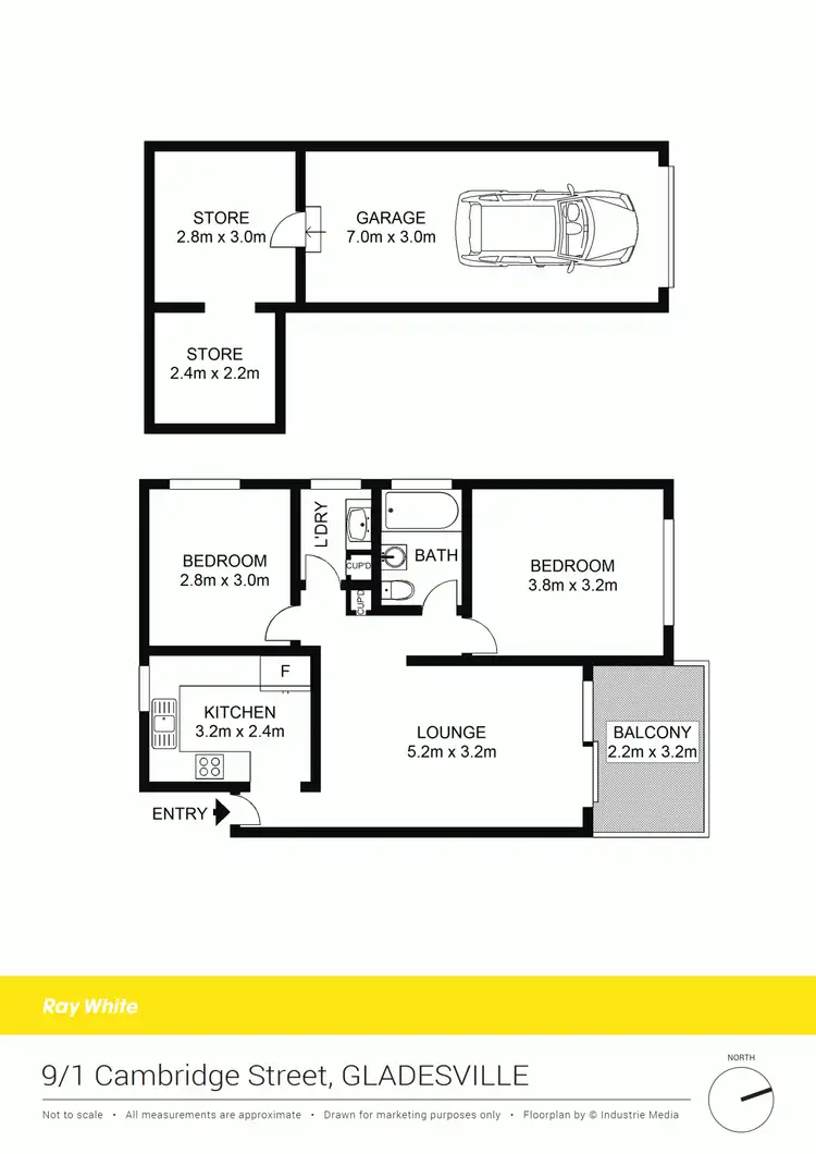 Floorplan of Homely unit listing, 9/1-3 Cambridge Street, Gladesville NSW 2111