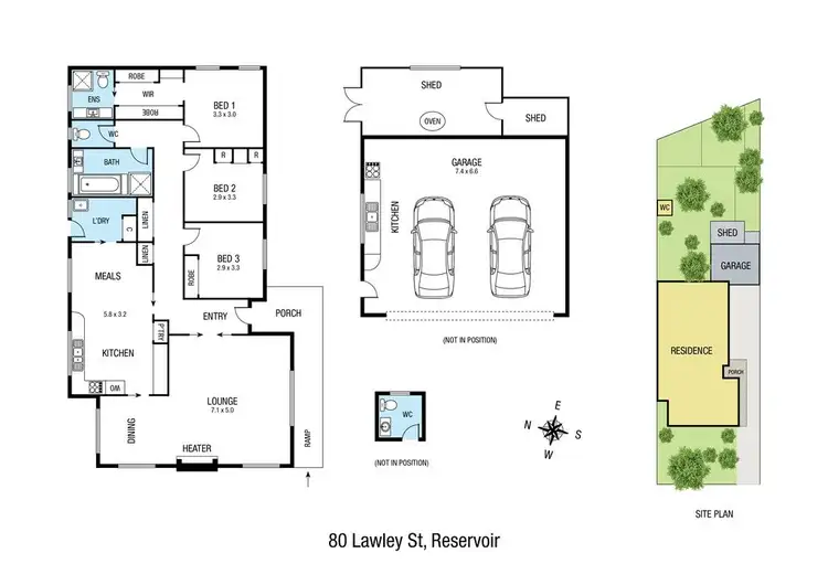 Floorplan of Homely house listing, 80 Lawley Street, Reservoir VIC 3073