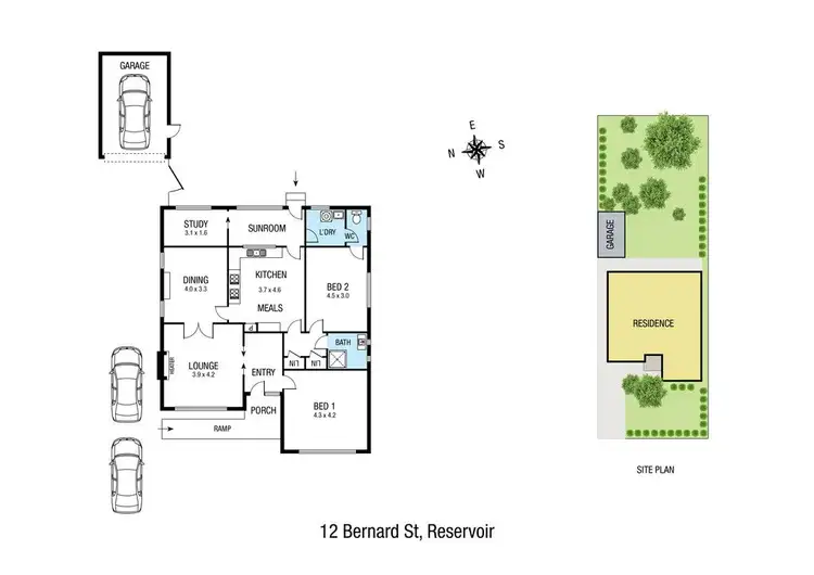 Floorplan of Homely house listing, 12 Bernard Street, Reservoir VIC 3073
