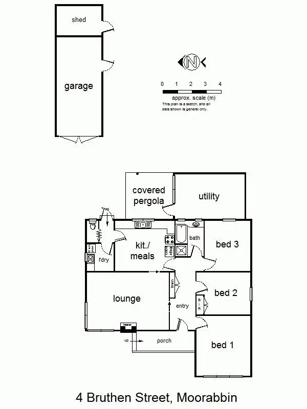 Floorplan of Homely house listing, 4 Bruthen Street, Moorabbin VIC 3189