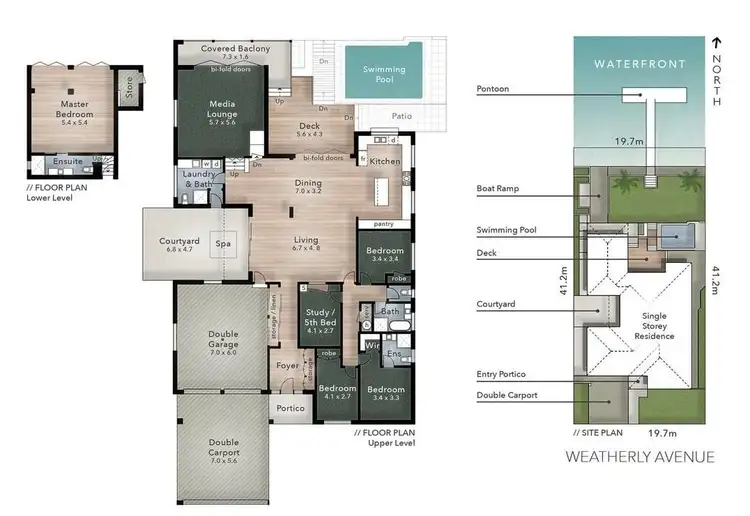 Floorplan of Homely house listing, 14 Weatherly Avenue, Mermaid Waters QLD 4218