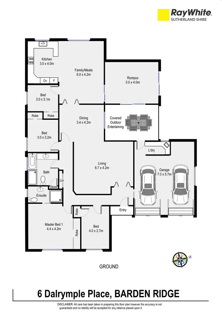 Floorplan of Homely house listing, 6 Dalrymple Place, Barden Ridge NSW 2234