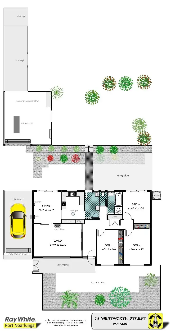 Floorplan of Homely house listing, 23 Wentworth Street, Moana SA 5169