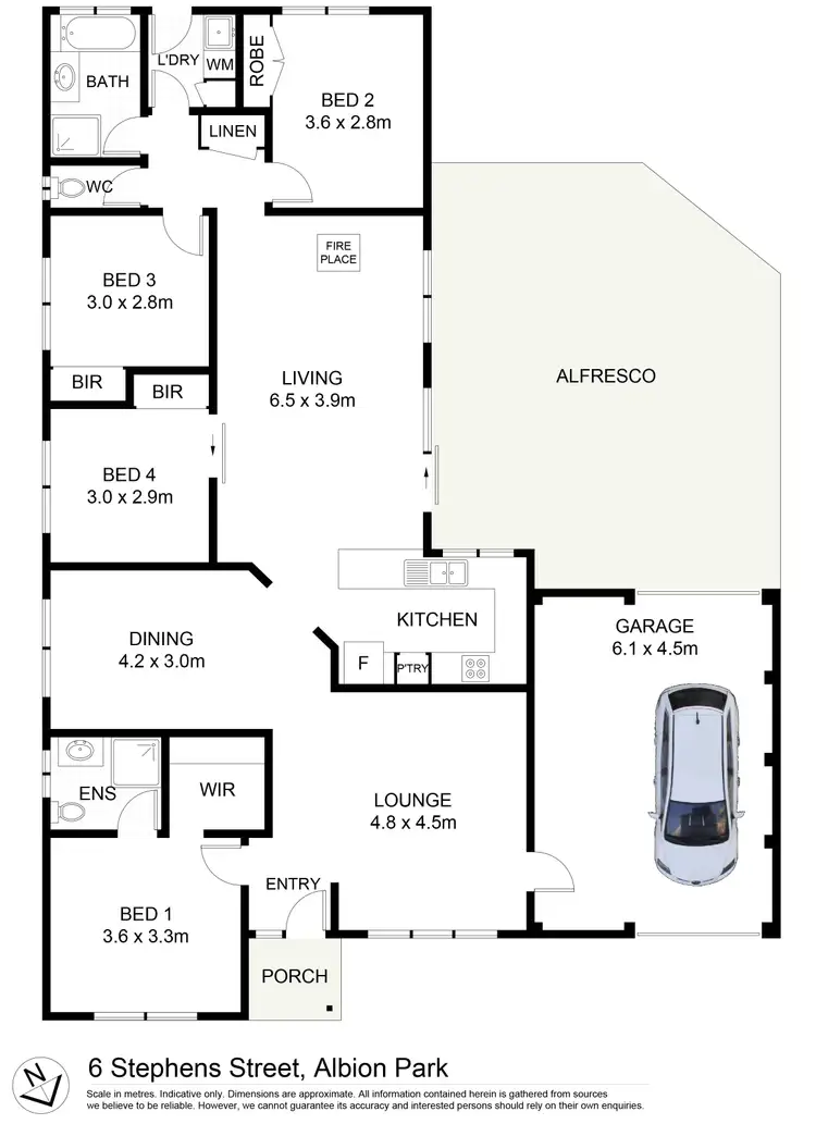 Floorplan of Homely house listing, 6 Stephens Street, Albion Park NSW 2527