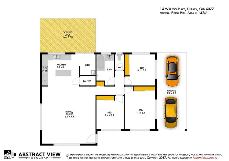 Floorplan of Homely house listing, 14 Warroo Place, Durack QLD 4077
