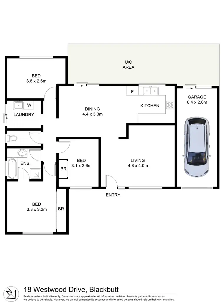 Floorplan of Homely house listing, 18 Westwood Drive, Blackbutt NSW 2529