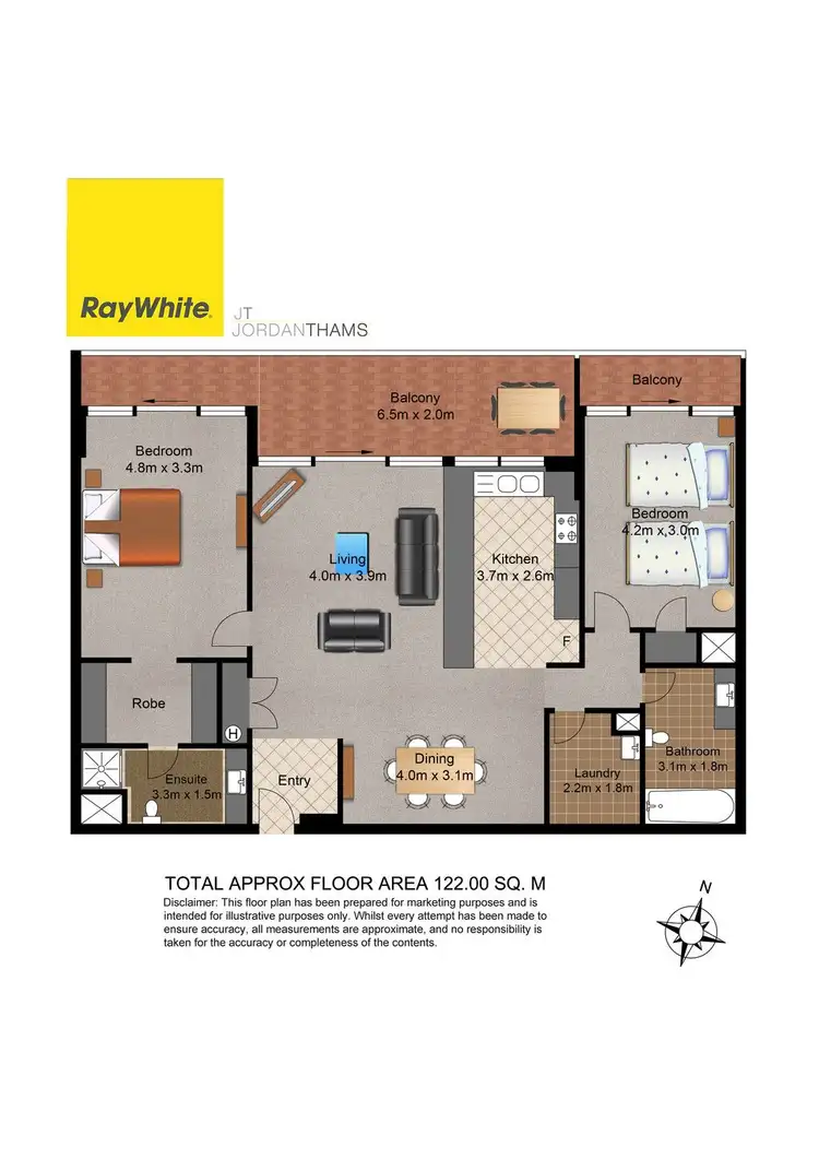 Floorplan of Homely apartment listing, 18 Commodore Drive, Surfers Paradise QLD 4217