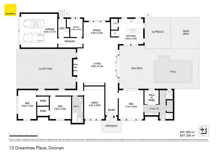 Floorplan of Homely house listing, 13 Greentree Place, Doonan QLD 4562