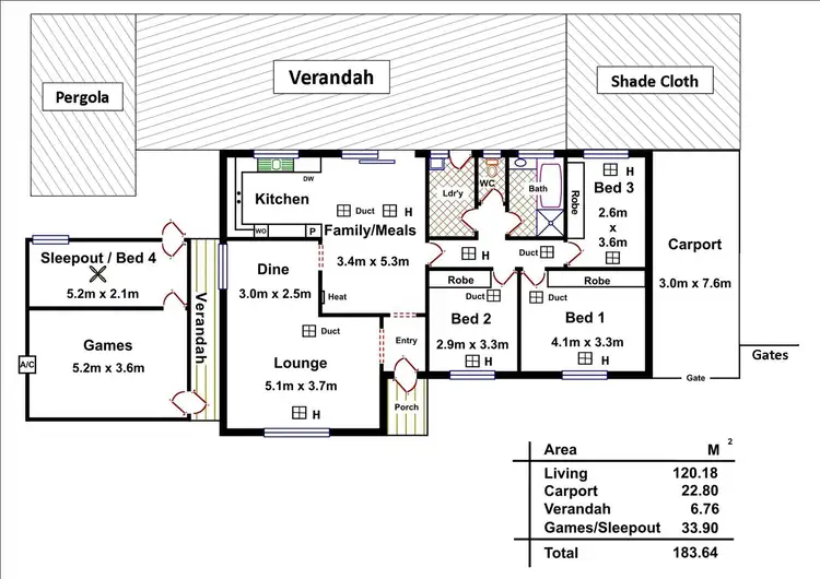 Floorplan of Homely house listing, 32 Uley Road, Craigmore SA 5114