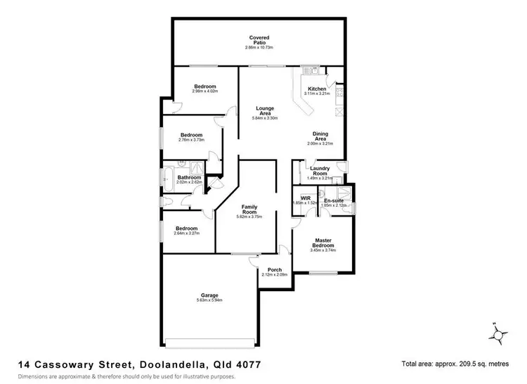 Floorplan of Homely house listing, 14 Cassowary Street, Doolandella QLD 4077