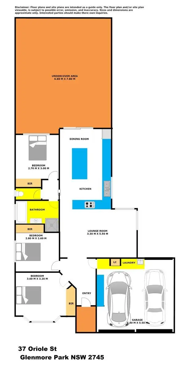 Floorplan of Homely house listing, 37 Oriole Street, Glenmore Park NSW 2745