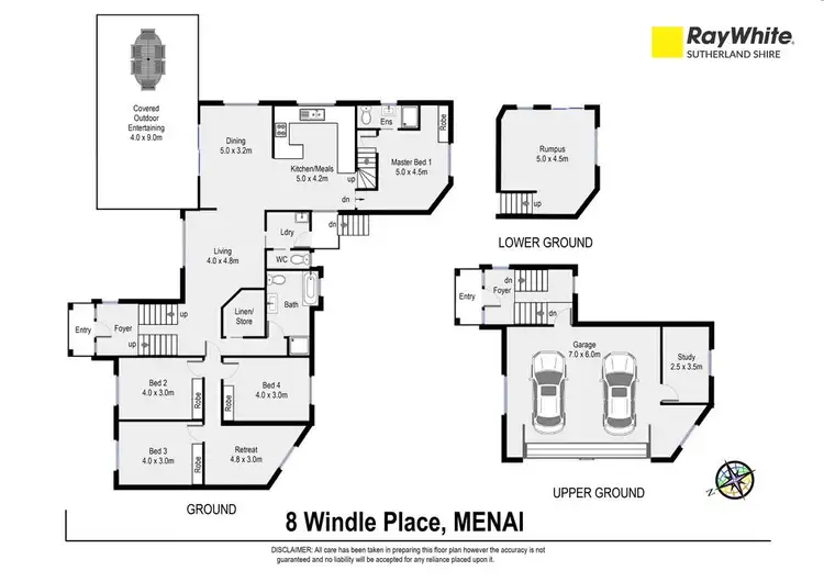 Floorplan of Homely house listing, 8 Windle Place, Menai NSW 2234
