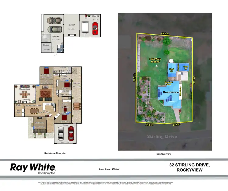 Floorplan of Homely house listing, 32 Stirling Drive, Rockyview QLD 4701
