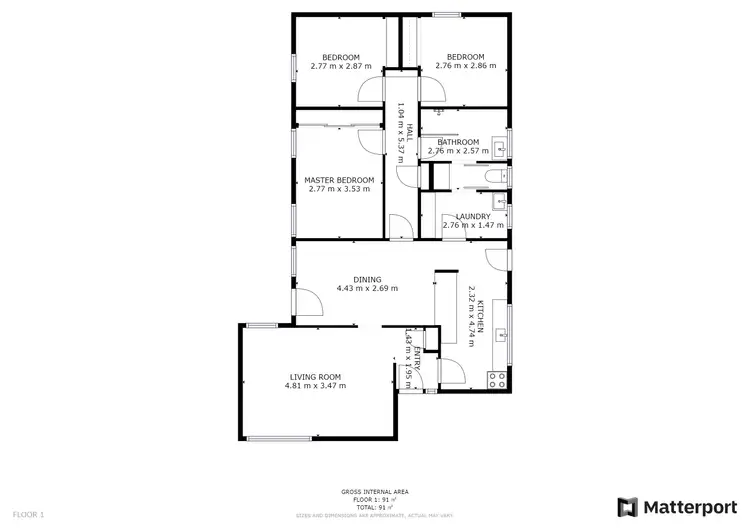 Floorplan of Homely house listing, 4 Hoare Street, Swan Hill VIC 3585