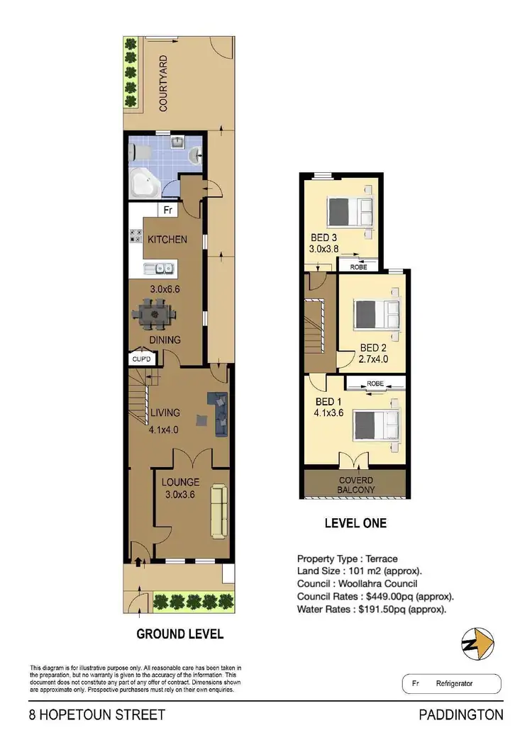 Floorplan of Homely house listing, 8 Hopetoun Street, Paddington NSW 2021