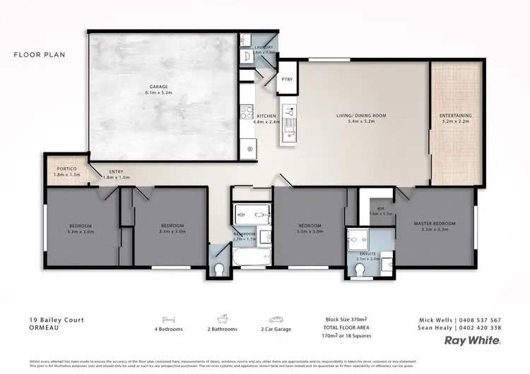 Floorplan of Homely house listing, 19 Bailey Court, Ormeau QLD 4208