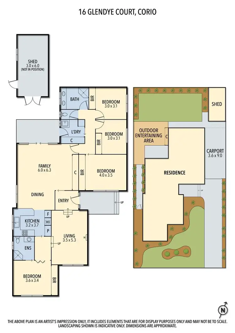 Floorplan of Homely house listing, 16 Glendye Court, Corio VIC 3214