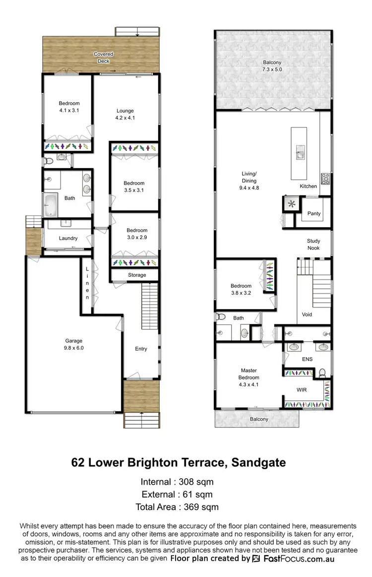 Floorplan of Homely house listing, 62 Lower Brighton Terrace, Sandgate QLD 4017