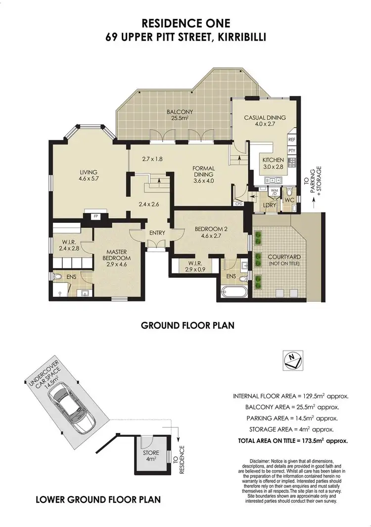 Floorplan of Homely apartment listing, 1/69 Upper Pitt Street, Kirribilli NSW 2061