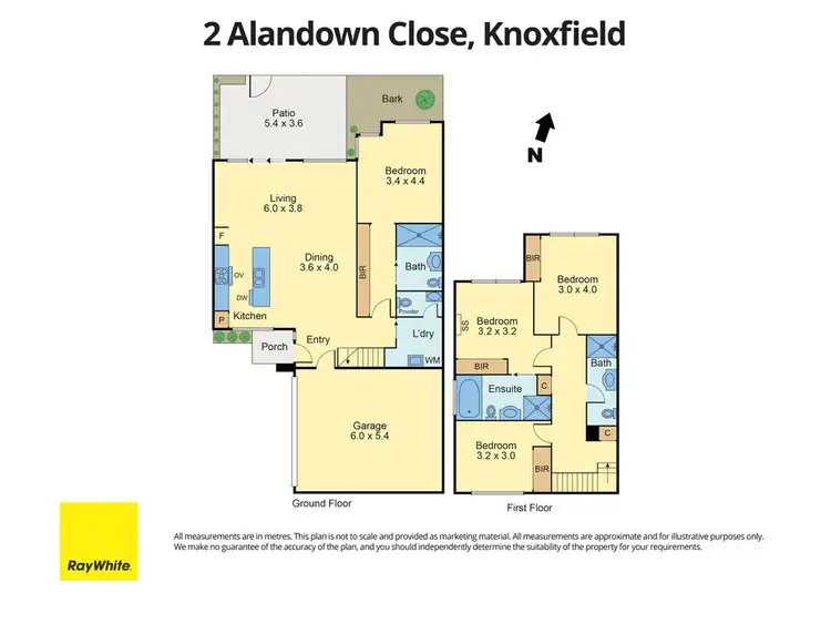 Floorplan of Homely house listing, 2 Alandown Close, Knoxfield VIC 3180
