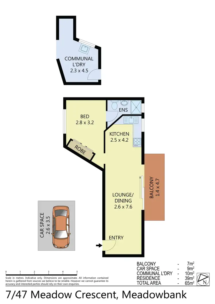 Floorplan of Homely apartment listing, 7/47 Meadow Crescent, Meadowbank NSW 2114