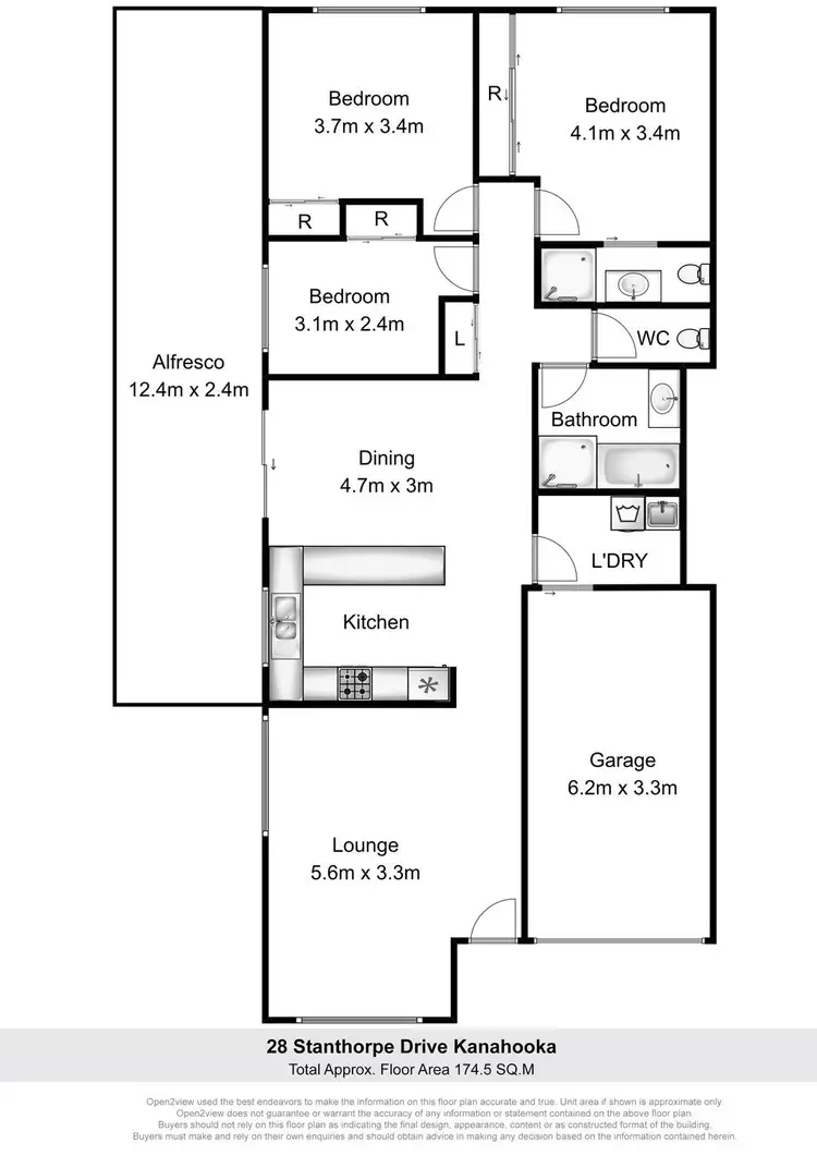 Floorplan of Homely house listing, 28 Stanthorpe Drive, Kanahooka NSW 2530