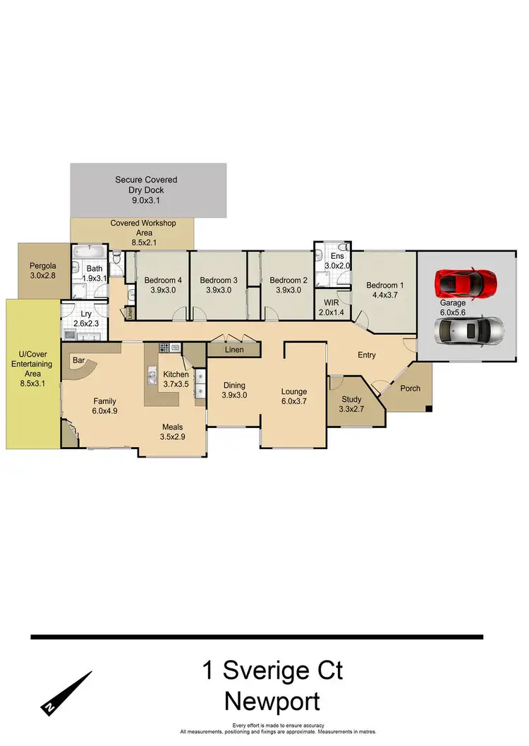 Floorplan of Homely house listing, 1 Sverige Court, Newport QLD 4020