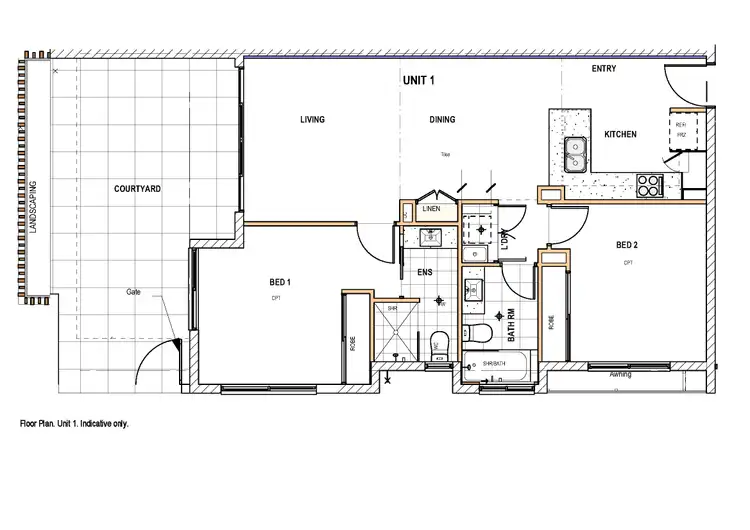 Floorplan of Homely apartment listing, 1/70 Durham Street, St Lucia QLD 4067